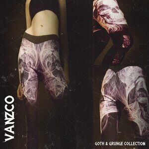 Bona Ladies Gothic Skull Print Leggings | Estimated Size S/M